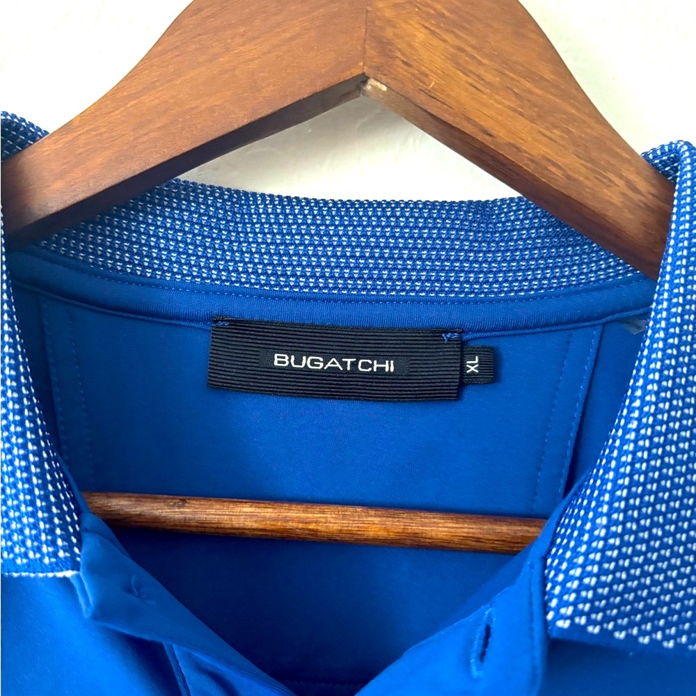 Bugatchi Blue Polo Shirt Classic Design - Picture 4 of 6